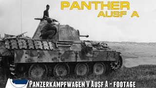 Rare WW2 Panther AusfA footage  Postwar test footage  Panzerkampfwagen V [upl. by Arata294]