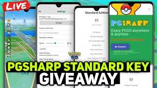 3 Pgsharp Standard Key Giveaway Live  Pokemon Go [upl. by Ahsehyt]