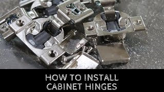 How To Install Cabinet Door Hinges [upl. by Stannwood]