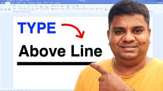 How To Write Above a Line In Word [upl. by Arsi]