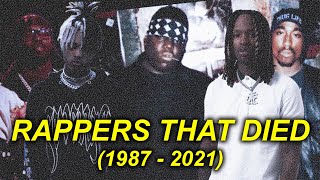 RAPPERS THAT DIED FROM GANG VIOLENCE 1987  2021  HIP HOP DOCUMENTARY [upl. by Jere186]