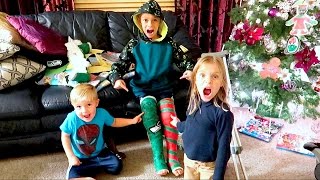 KID BREAKS BOTH LEGS BEFORE CHRISTMAS DYCHES FAM [upl. by Dlonra]