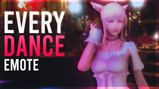 Every Dance Emote and Where To Get Them   FFXIV Showcase  FFXIV [upl. by Hersch892]