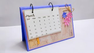 DIY Calendar 2020  How To Make Cute Desk Calendar For New Year [upl. by Aizan]