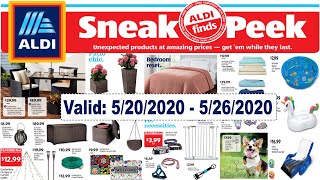 Aldi Sneak Peek Weekly ad  Aldi Weekly Ad May 202020  Aldi Preview One By One Weekly Ad [upl. by Allets815]