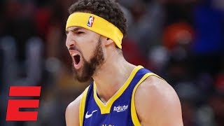 Klay Thompson sets NBA record for most 3s in a game 14 drops 52 vs Bulls  NBA Highlights [upl. by Cynth]