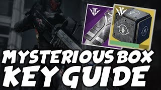 Destiny 2 Mysterious Box Key Guide  All Black ArmoryForge Keys Izanagis Burden [upl. by Nytsuj489]