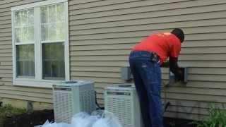 Sicklerville NJ AC Condenser Install [upl. by Jc532]