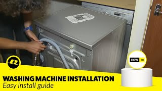 How to Install a Washing Machine Easy Guide [upl. by Shimkus]