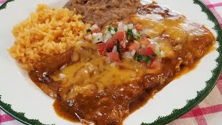 CHEESE ENCHILADAS  BEST HOMEADE SAUCE [upl. by Rik]