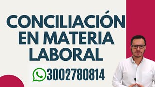 🔴CONCILIACIÓN LABORAL ante el MINISTERIO del TRABAJO  CONCILIACIÓN ante el INSPECTOR de TRABAJO🔴 [upl. by Airdnna]