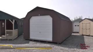 14 X 24 Prefab Garage Shed  High Barn Style Shed  Large Storage Sheds [upl. by Conlee]