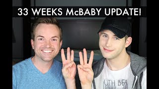 33 Weeks Surrogate Pregnancy Update  Gay Dads amp Twin IVF Surrogacy Journey  McHusbands [upl. by Ankeny]