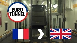 Eurotunnel Le Shuttle France To UK Full Journey On Coach [upl. by Dracir]