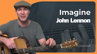 Imagine by John Lennon  Easy Guitar Lesson [upl. by Wilhelm984]