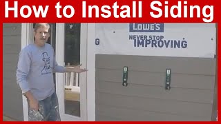 How to Install Lap Siding [upl. by Eimerej179]