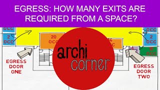 AC 013  Egress How many exits are required from a space [upl. by Assele]