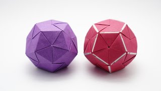 ORIGAMI DODECAHEDRON Jo Nakashima [upl. by Hennebery]