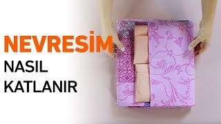 Pratik Nevresim Katlama Yöntemleri  Nevresim Nasıl Katlanır [upl. by Felecia243]