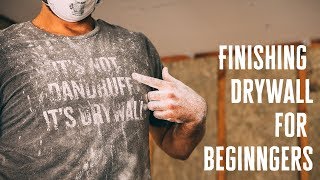 How to Finish Drywall For Beginners  Nestrs [upl. by Ellecrag]