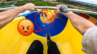 ESCAPING ANGRY MOM IN ABANDONED WATER PARK 😡 EPIC PARKOUR CHASE POV [upl. by Oman]