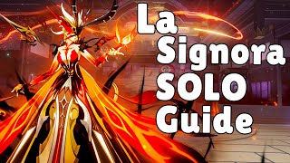 La Signora BOSS SOLO GUIDE  Genshin Impact [upl. by Ranite]