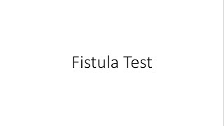 Fistula test  ENT [upl. by Llednav]