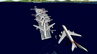 Multiplayer Chaos On Aircraft Carrier  GeoFS NEW Update [upl. by Manda]