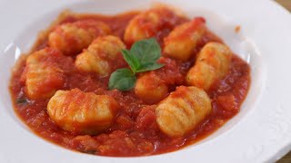 Gnocchi with Tomato Sauce Recipe  How to Make Gnocchi [upl. by Su]