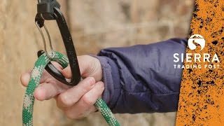 How To Clip A Quickdraw Rock Climbing Basics [upl. by Sigismondo]