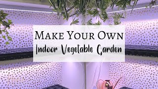 Budget Friendly DIY Indoor Vegetable Garden [upl. by Eckhardt]