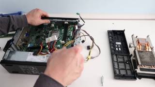 Disassembly Dell OptiPlex Small Form Factor PC Upgrade Ram amp SSD [upl. by Malvino]