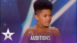 Yakub SHY 10 Year Old Turns Fearless When He Starts Dancing Britains Got Talent 2020 [upl. by Barrada]