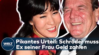 GERHARD SCHRÖDER Urteil Altkanzler muss dem ExMann seiner Ehefrau Soyeon Entschädigung zahlen [upl. by Kryska]