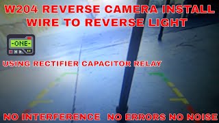 mercedes w204 reverse camera install connect to reverse light PART 3 [upl. by Leela]