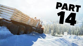 SNOWRUNNER Gameplay Walkthrough Part 14  STRUGGLING IN THE SNOW [upl. by Herates]