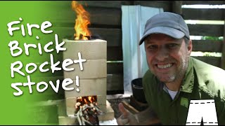 How To Make A Fire Brick Rocket Stove [upl. by Etnoled]