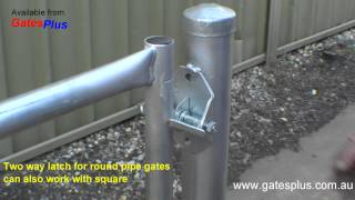 Gate Latch 2 way for round pipe and square [upl. by Ycak]