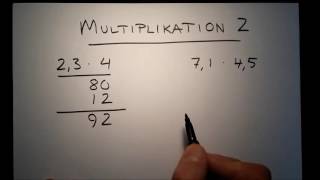 Multiplikation 2  decimaltal [upl. by Schlicher730]