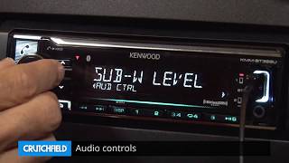 Kenwood KMMBT322U Display and Controls Demo  Crutchfield Video [upl. by Naillil]