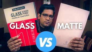 Tempered Glass vs Matte Screen Protector for iPad  THE CONCLUSION [upl. by Nedyrb]