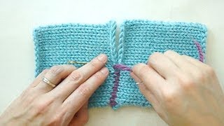 The Mattress Stitch Sewing for Knitters [upl. by Anih464]