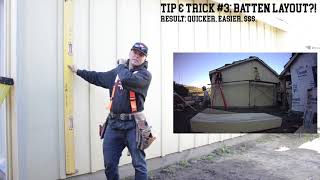 5 Tips amp Tricks Installing Board amp Batten Siding [upl. by Epolulot]