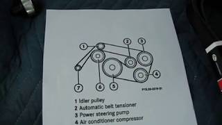 W211 Mercedes E500 E320 Belt Tensioner and Idler Pully Replacement [upl. by Ydna]