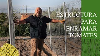 Estructura para ENRAMAR TOMATES [upl. by Tace]