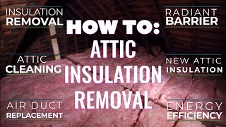 How To Attic Insulation Removal [upl. by Dee606]