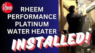 Rheem Performance Platinum Water Heater  Installed [upl. by Jacintha922]