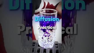 DIFFUSION PRACTICAL 🧪 Easiest explanation class9 [upl. by Tomi135]