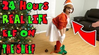 24 Hours Elf On The Shelf In Real Life Dressing Up Like My Elf For 24 Hours [upl. by Ahsem]