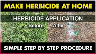 How to make WEED KILLER  HERBICIDE at home  How to Kill weeds Naturally  Organic Herbicide [upl. by Wartow]